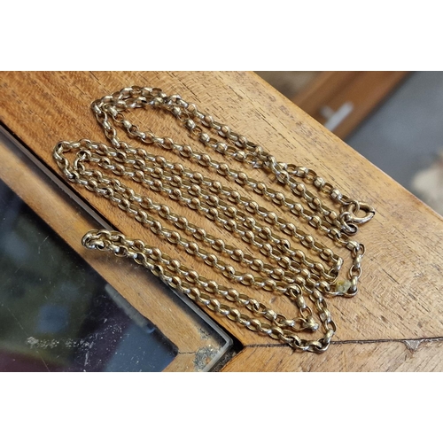 74 - 9ct Gold Belcher Chain Necklace - weight 15.25g