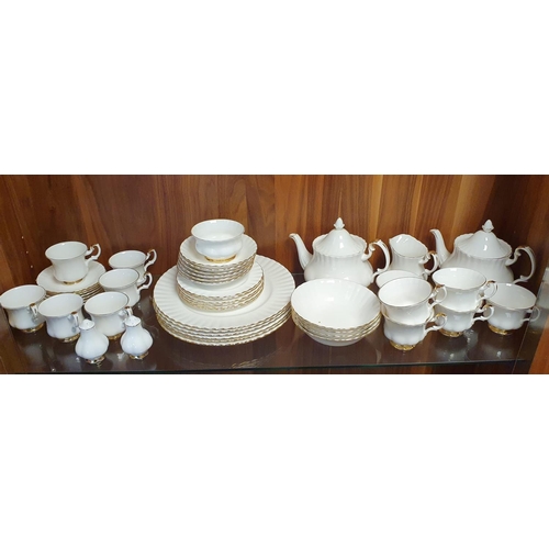 60d - Royal Albert Val D'or White Tea Service Set