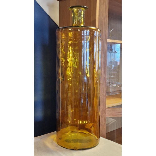 15 - Floor Standing Blown Glass Vintage Vase - 29.5 inches high