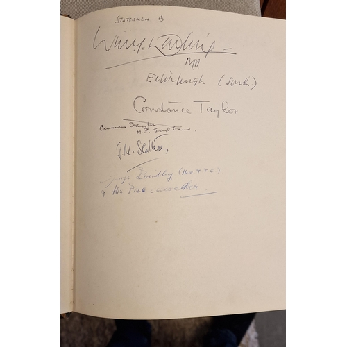 35 - Dirk Bogarde, Michael Shepley & Helen Hayes Autographs + Others within a wider Autograph Book from t... 