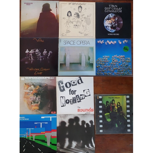48 - Prog-Rock and 1970's Vinyl LP Assosrtment inc Wishbone Ash, the Who, Van Der Graaf Generator, Yes, T... 