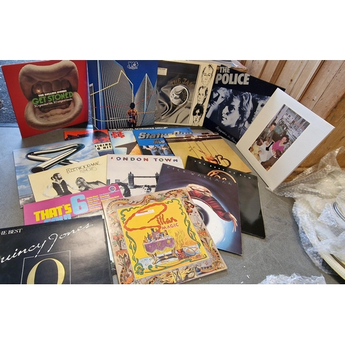49b - Vinyl LP Record Collection (17) inc Led Zeppelin, Yes, Gillan, The Jam, Rolling Stones etc