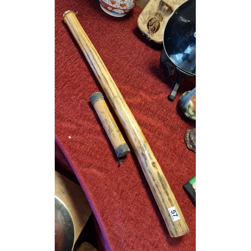 57 - Percussion & Rainmaker Musical Instruments - longer one measures 100cm
