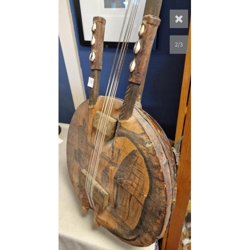 59 - African Tribal Stringed Instrument, like a Kora - 88cm