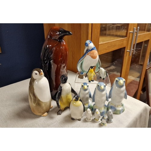 79 - Penguin Pottery Collection inc Wedgwood, Flambe & Lomonosov