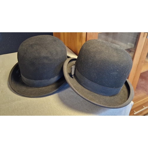 49n - Bowler Hat Vintage Pair - the Perfection & Unitas