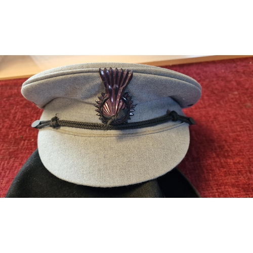 49o - Officer or Undertaker's Hats Pair + a Dunn & Co Vintage Trilby Hat