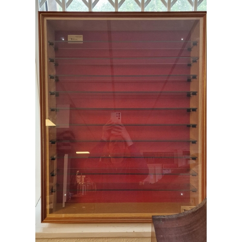 71t - David Cooper Timbercraft Display Cabinet - perfect for Trains or Die Cast - 70x63 by 14cm