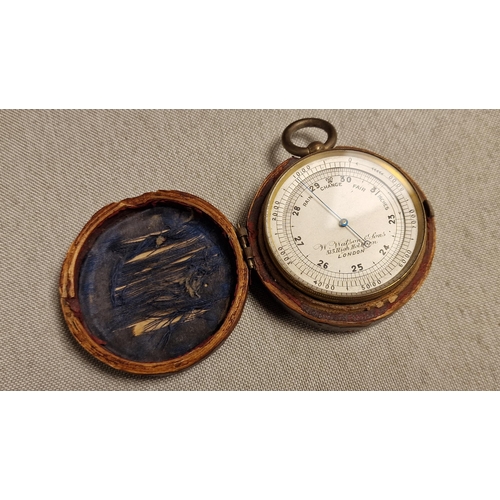 110c - Watson & Sons of London Pocket Barometer