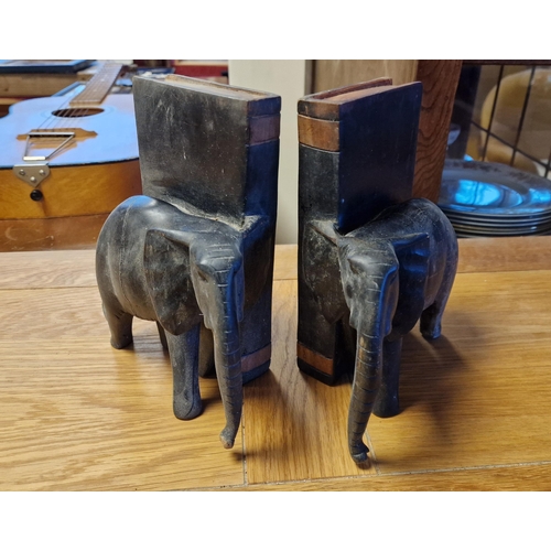 16i - Elephant Vintage Bookends
