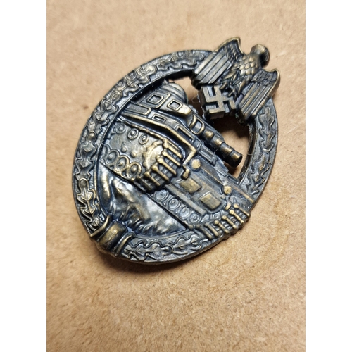 257 - WWII German Tank Assault Badge - Militaria Interest