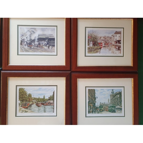 67d - Pete Lapish (1937-) Various Signed Prints (40x35cm) + an Original Train/Railway Oil by RE Dance