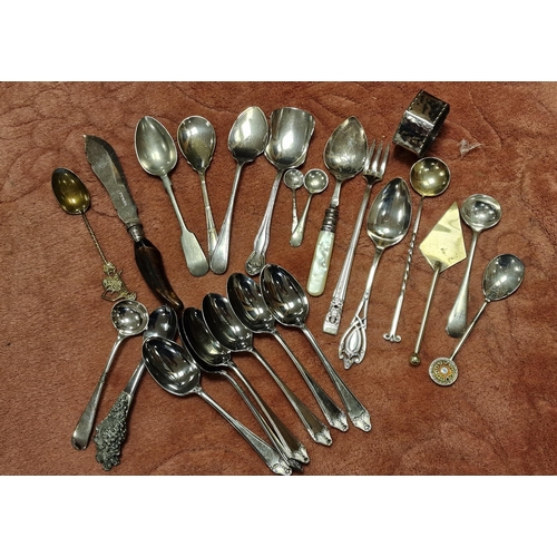 12b - Collection of Commemorative & Antique Spoons inc some Silver