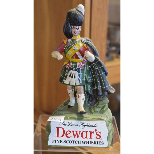 28a - Dewar's Scotch Whisky 'Dewar Highlander' Advertising Figure - Breweriana Interest - 24.5cm high