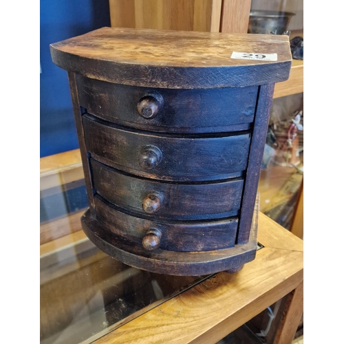 29 - Early Oak Apprentice Set of Desk Drawers - 26.5cm high