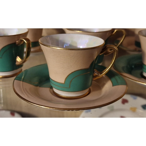 15g - Crown Devon Art Deco & Lustre Coffee Service