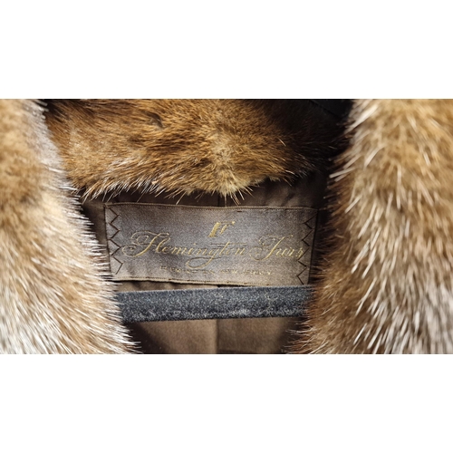 32b - Flemingtons Furs Vintage Mink Fur Coat