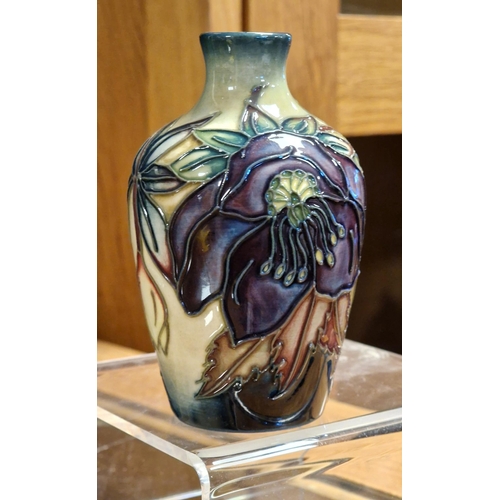 13 - Moorcroft Hellebore Miniature Floral Vase - 8cm high