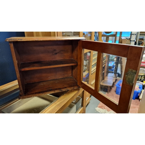 3 - Twin Shelf Apprentice Wall Cabinet, likely 1930's - 42.5x17.5x32cm