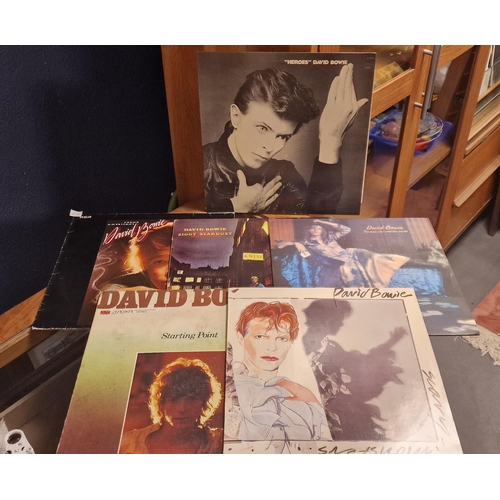 68 - David Bowie Set of Six Vinyl Record LPs inc first pressings