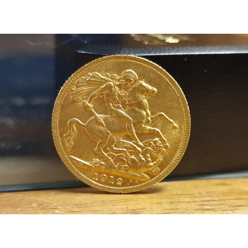 107 - 22ct Gold Sovereign Coin, 1912 - 8g