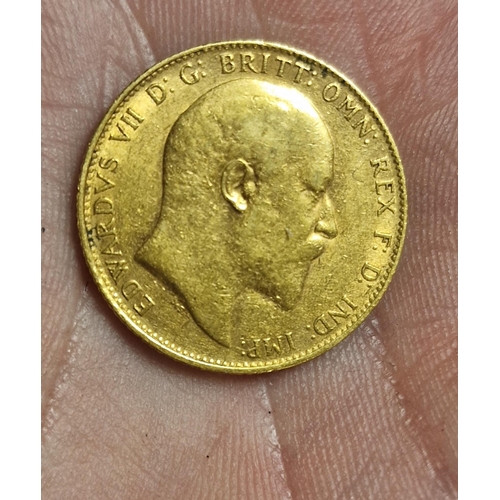 109 - 22ct Gold Sovereign Coin, 1906 - 7.97g