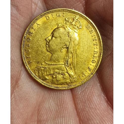 95 - 22ct Gold Sovereign Coin, 1892 Queen Victoria - 7.97g