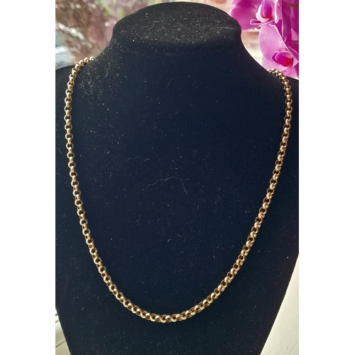 127 - 9ct Gold Large Belcher Chain - 44.25g