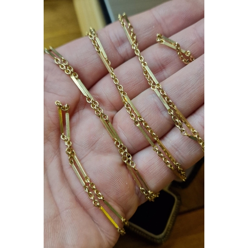 178 - Vintage 9ct Gold Muff Chain - 13.2g