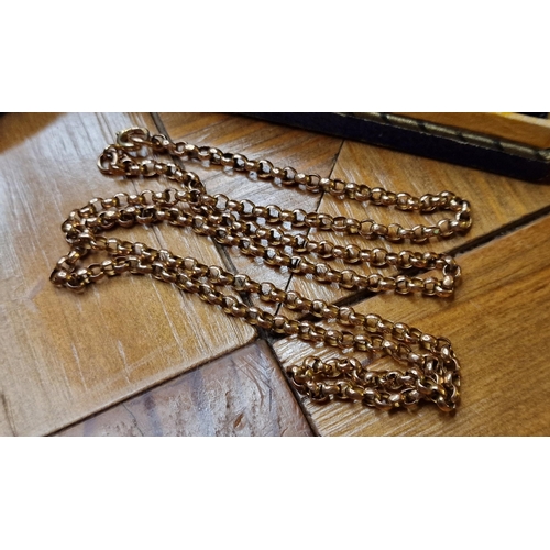 179 - 9ct Gold Belcher Chain Necklace - 8.5g