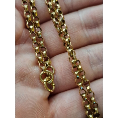 179 - 9ct Gold Belcher Chain Necklace - 8.5g