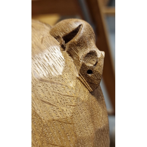 31a - Mouseman (Robert Thompson) Yorkshire Oak Wooden Bowl