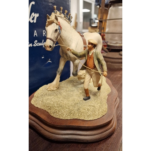 31c - Border Fine Arts Showday at Darrowby Resin Shirehorse Figure - handmade in Scotland