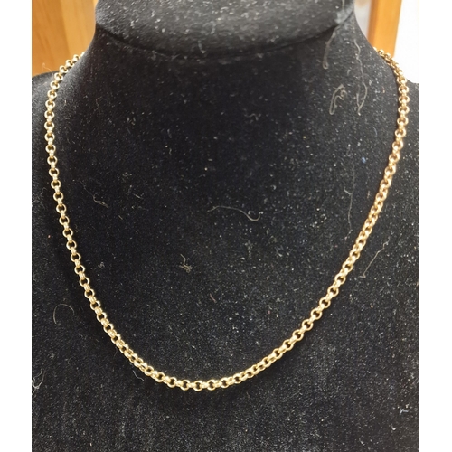 203 - 9ct Gold Belcher Chain - 16.9g