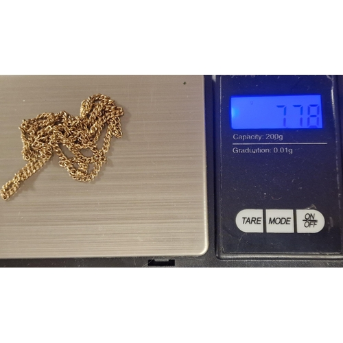 215 - 9ct Gold Chain Necklace - 7.8g