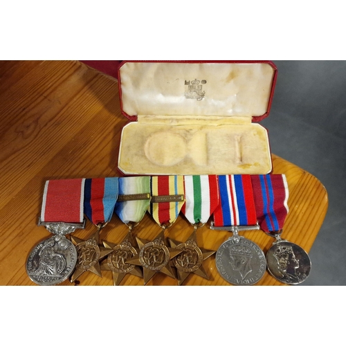 85d - WWII World War Two Medsl Set for Archibald Tulloch Smith, inc Meritorius Service/British Empire Meda... 