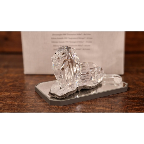 50b - Swarovski Boxed 3pc SCS Swarovski Collector's Society Inspiration Africa, Lion, Elephant & Kudu Set,... 