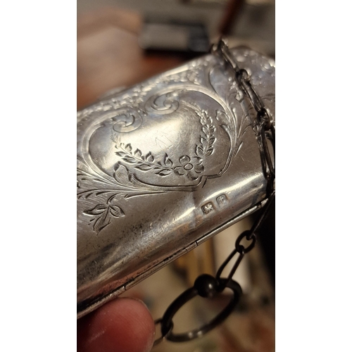 82f - Silver Hallmarked Antique Purse - 81.85g