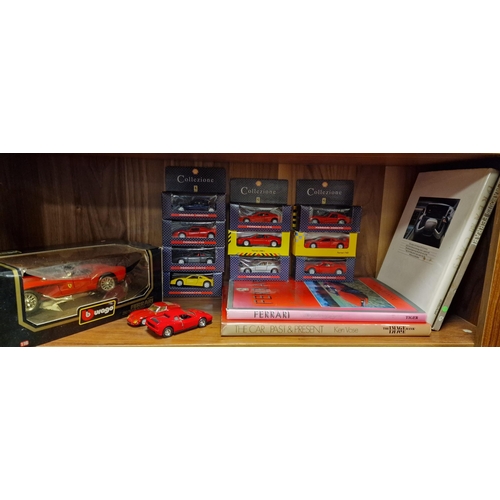 305 - Ferrari Die Cast Car Collection, plus various books