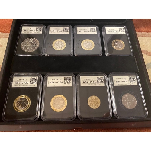 166 - 2016 Datestamp United Kingdom Specimen Coin Currency Set - Exc Condition