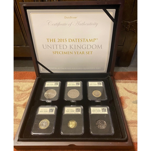 167 - 2015 Datestamp United Kingdom Specimen Coin Currency Set - Exc Condition