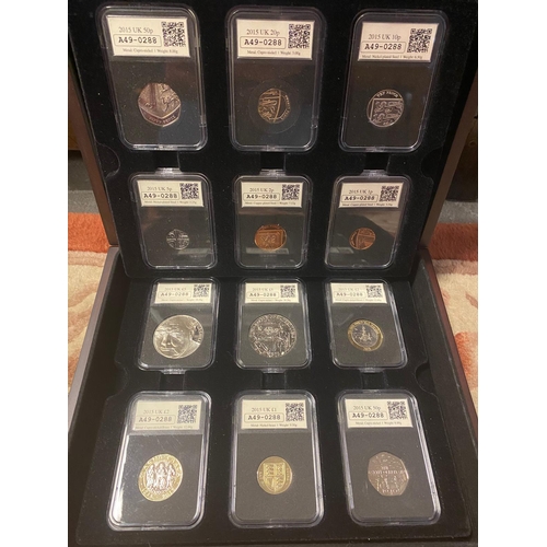 167 - 2015 Datestamp United Kingdom Specimen Coin Currency Set - Exc Condition