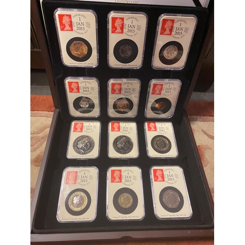 167 - 2015 Datestamp United Kingdom Specimen Coin Currency Set - Exc Condition