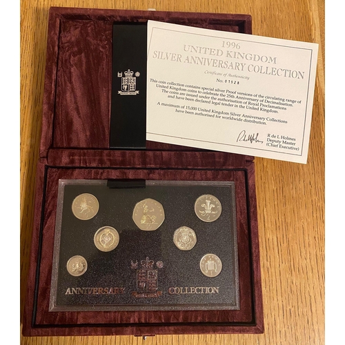 183 - Royal Mint Silver Proof 1996 Anniversary Collection - approx 49g total