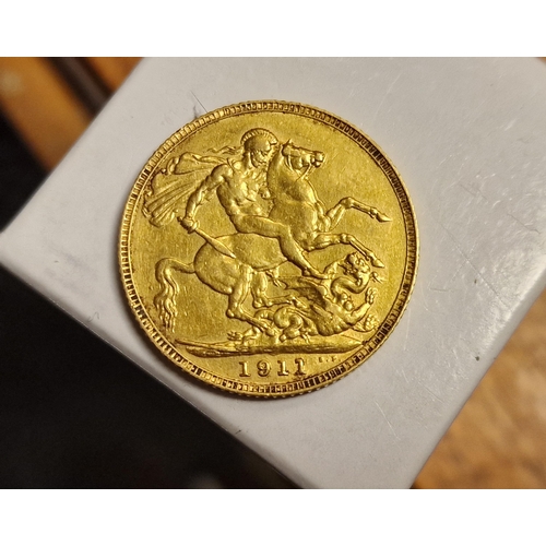 198 - 22ct Gold 1911 Full Sovereign Coin