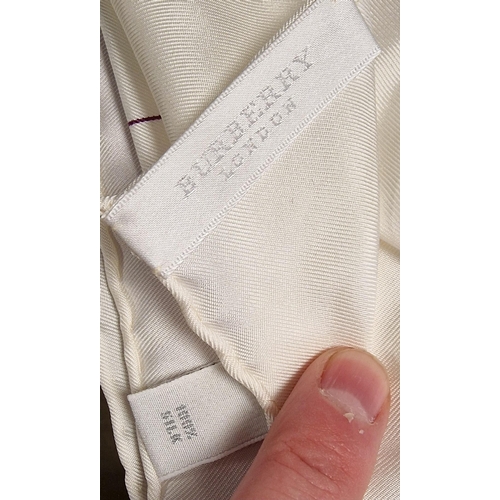 50 - Burberry Ladies Silk Scarf - 34 inches square