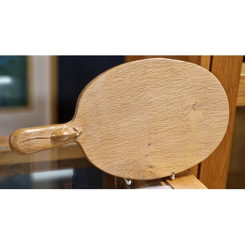 96 - Mouseman Yorkshire Oak Cheeseboard/Chopping Board - 39cm across