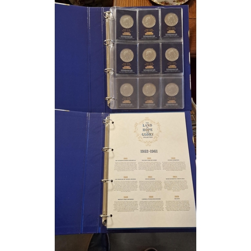 179c - Change Checker Folders Pair inc Uncirculated British Currency - 50p Pieces and £5 Coins etc