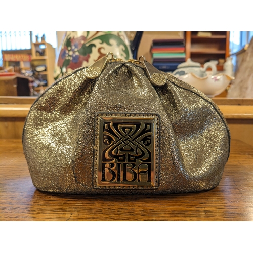 50C - A Vintage Biba Ladies Handbag w/ a book 'The Biba Experience'