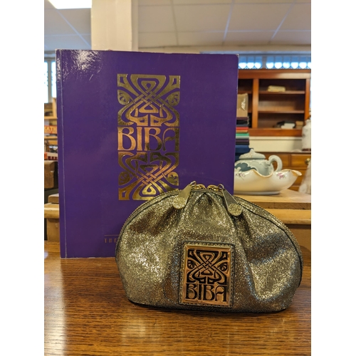 50C - A Vintage Biba Ladies Handbag w/ a book 'The Biba Experience'